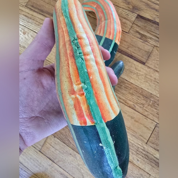 Vintage Silvestri Vegetable Canvas Cloth Hand Painted Stuffed Philippines Squash - Picture 5 of 15